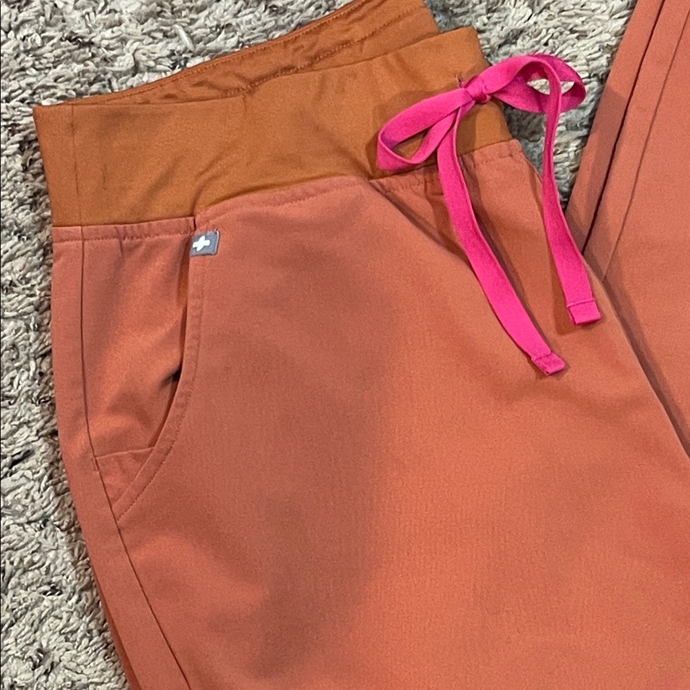 Figs Zamora Jogger Scrub Pants / Limited Edition Terracotta - Picture 3 of 11